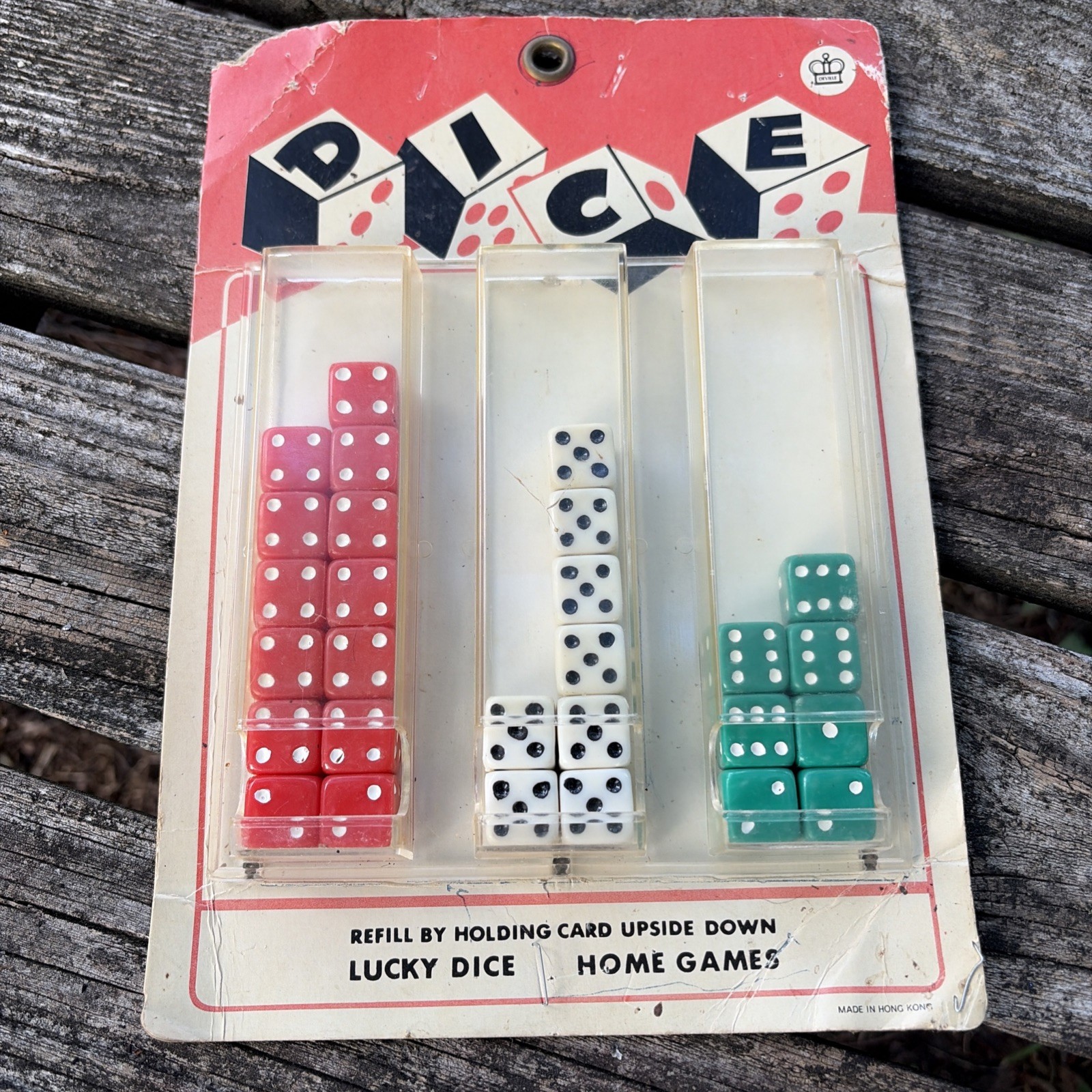 Vintage Impulse Buy Store Display For Dice Included 28 Dice As Seen In Pictures