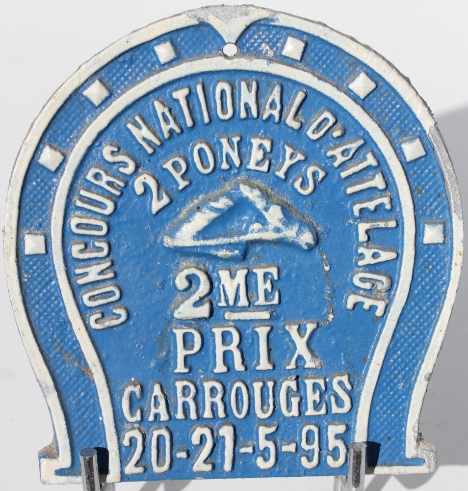 COMICES AGRICOLES – 1995 – 2nd PRICE – CARRIAGES – COUPLING 2 PONIES
