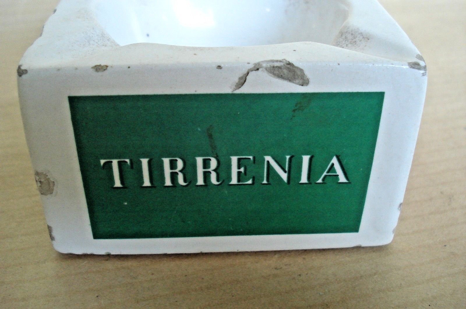 LLOYD TRIESTINO TYRRRHENIA ADRIATIC ITALY NAVIGATION CERAMIC ASHTRAY VINTAGE
