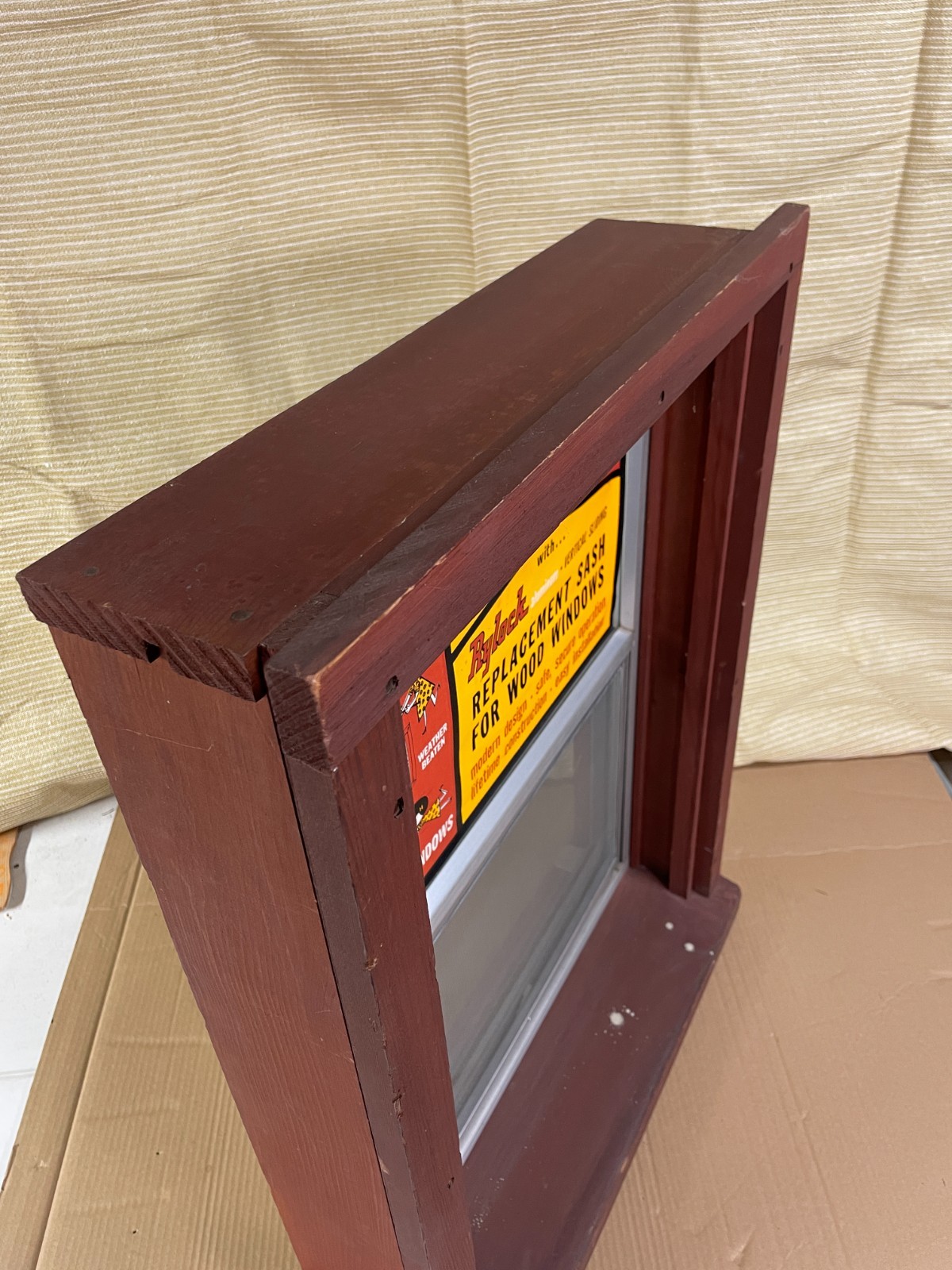 Rylock aluminum sash salesman sample, rare, vintage