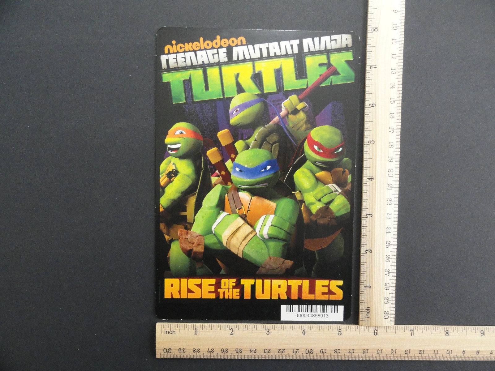 TEENAGE MUTANT NINJA TURTLES RISE OF THE TURTLES BLOCKBUSTER VIDEO BACKER CARD