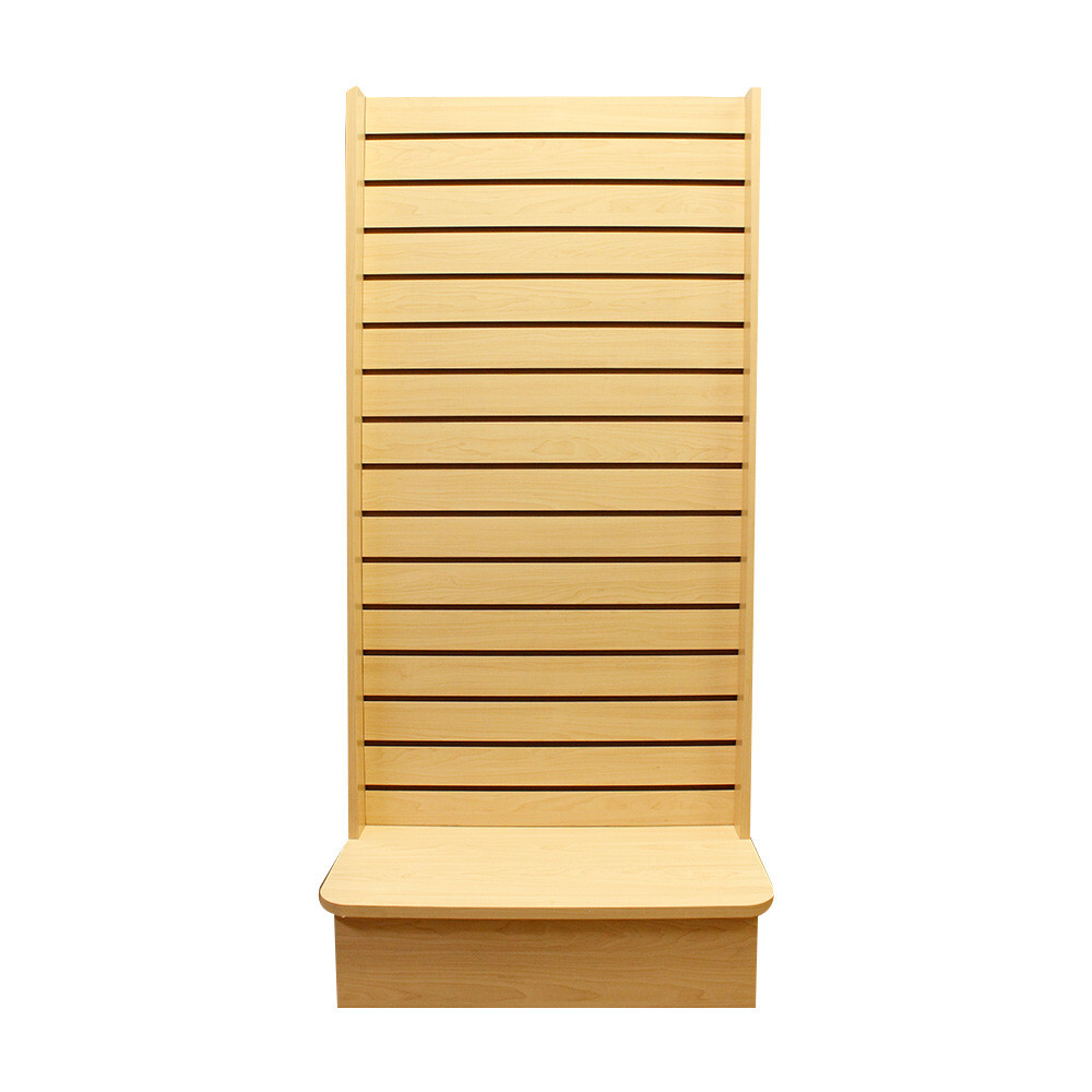 MAPLE 25x25x54 Display Tower 2 Sided Slatwall Knockdown Displays Floor Stand