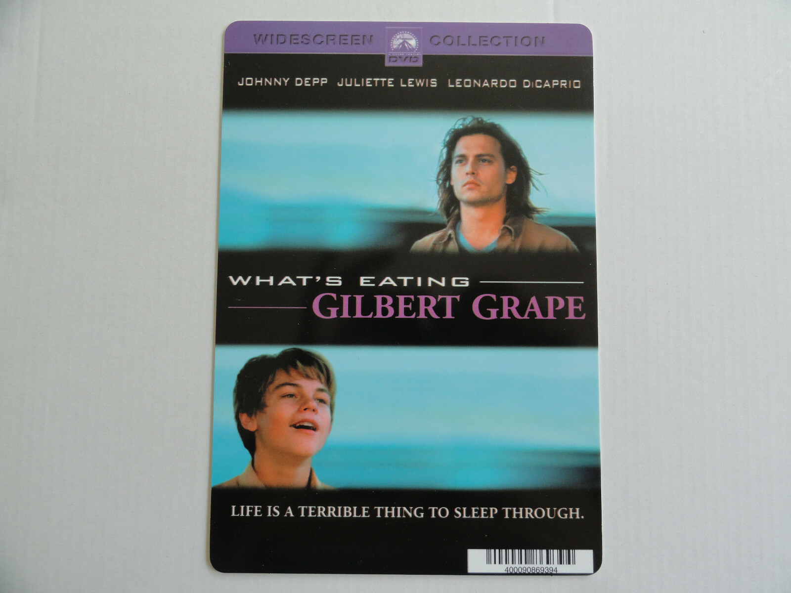 WHAT’S EATING GILBERT GRAPE – BLOCKBUSTER VIDEO BACKER CARD 5″X8″ –NO MOVIE