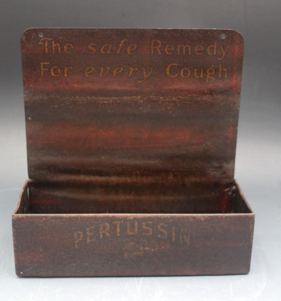 C1900 Pertussin Seeck & Kade Inc New York Cough Medicine Tin Store Display