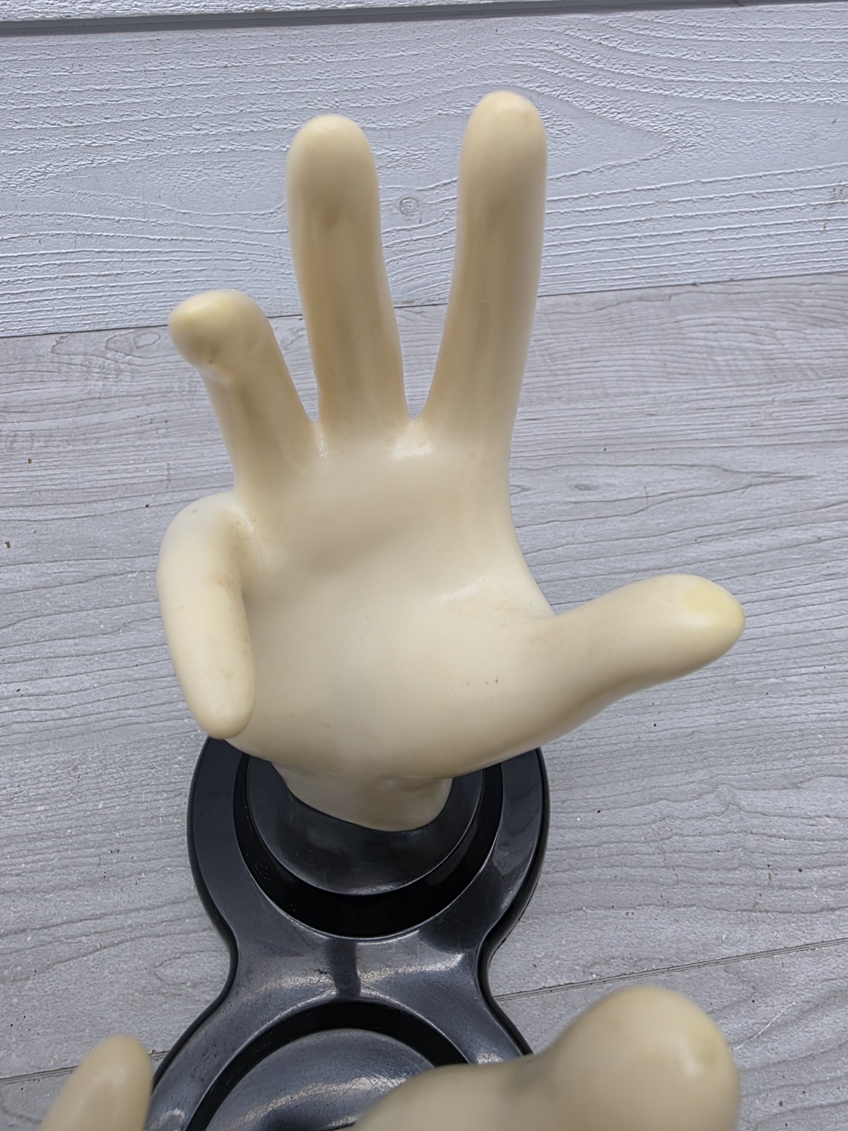 Vintage 1990 E&B Giftware Double Mannequin Hands Jewelry Display Ring Holder