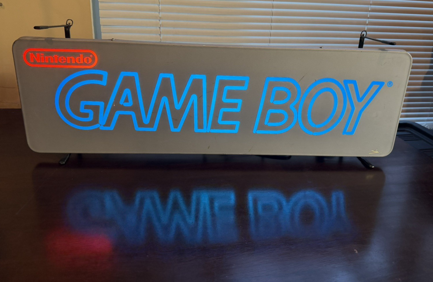 RARE 1991 VINTAGE WORKING NINTENDO GAME BOY LIGHT UP STORE DISPLAY SIGN COMPLETE