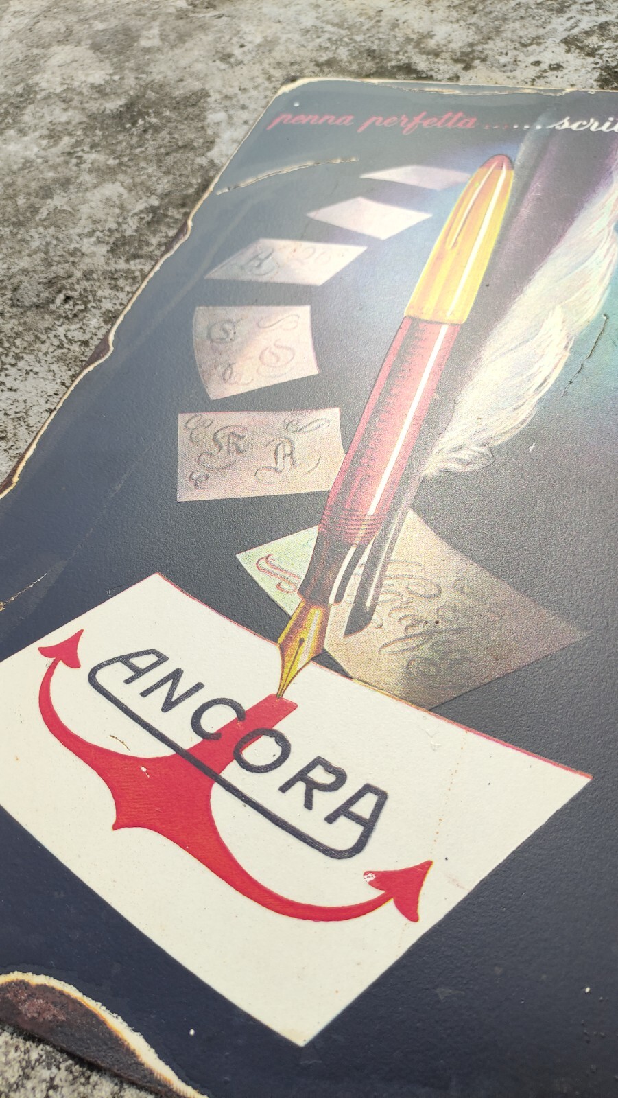 Ancora Lusso Vintage advertising Sign