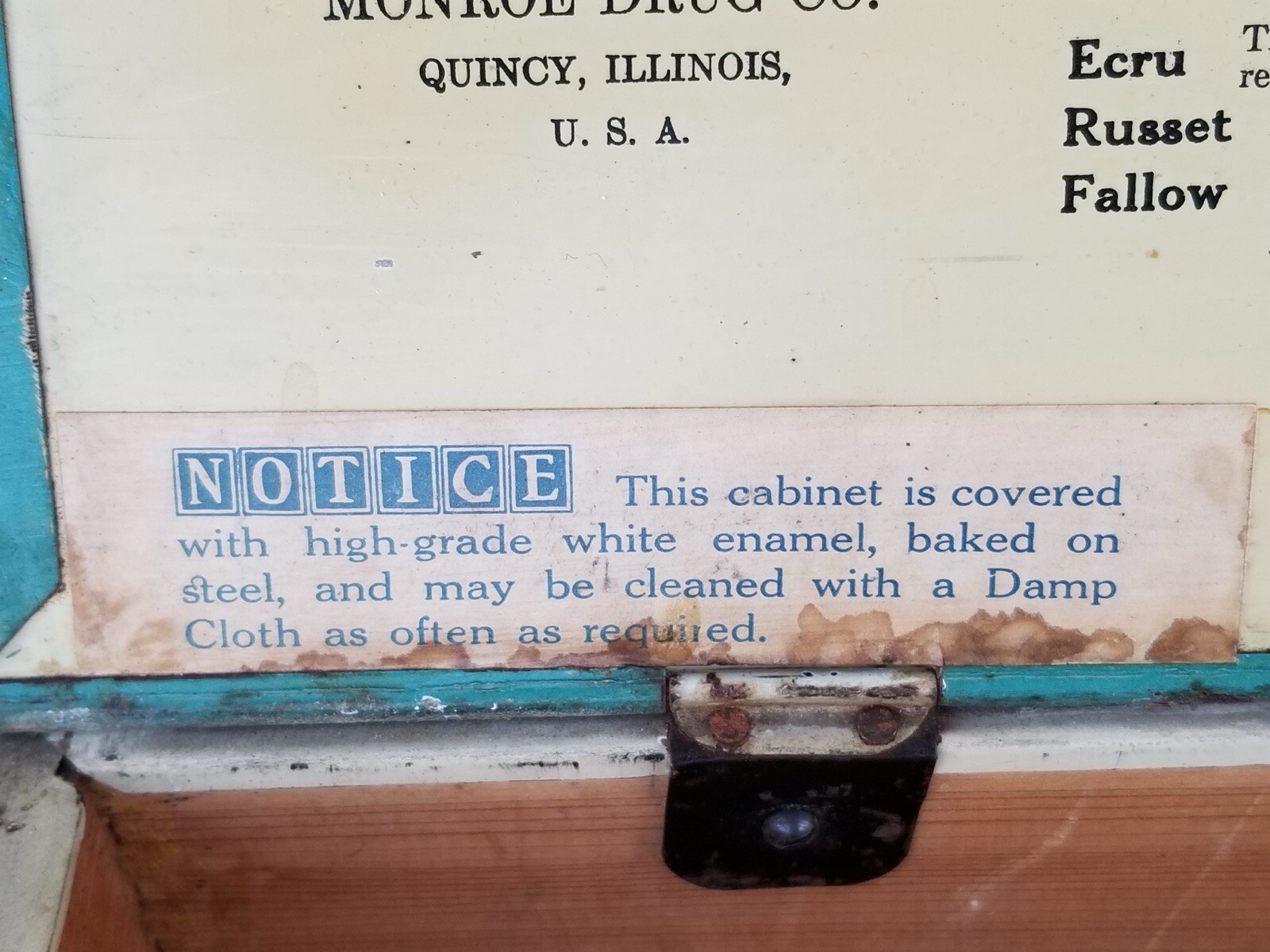 Vintage! PUTNAM (USA) Fadeless Dyes Metal/Wooden ADVERTISING Display CABINET BOX