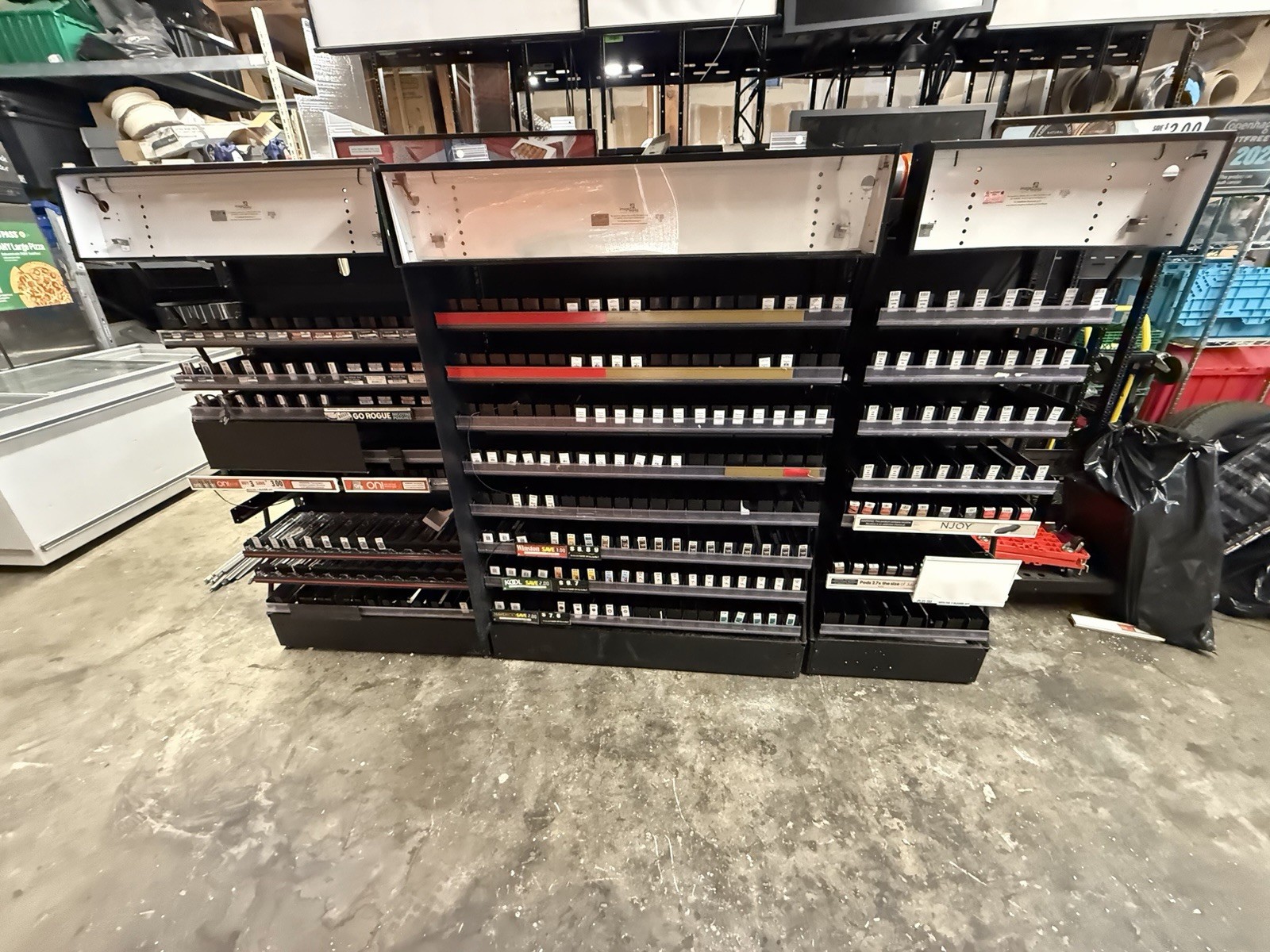 8’ Wide X 8 ‘Tall Cigarette Display Rack Tobacco Fixture. Other Sizes Available