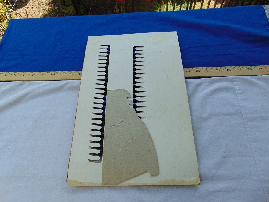 Vintage 1960’s 70’s Store Display Card Board Superior Nylon Tip Pens with Pens