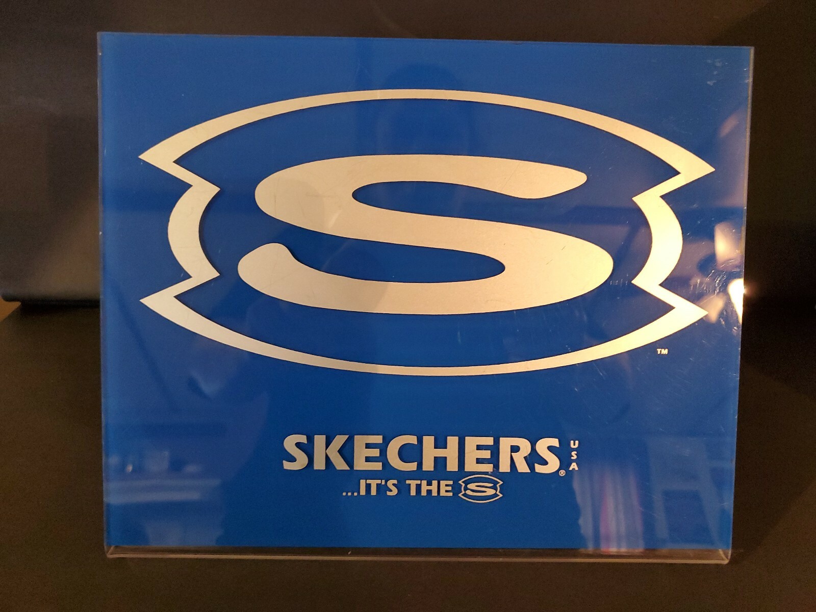 Skeckers USA Shoe Logo Sign – Display Topper – Department Store Advertising