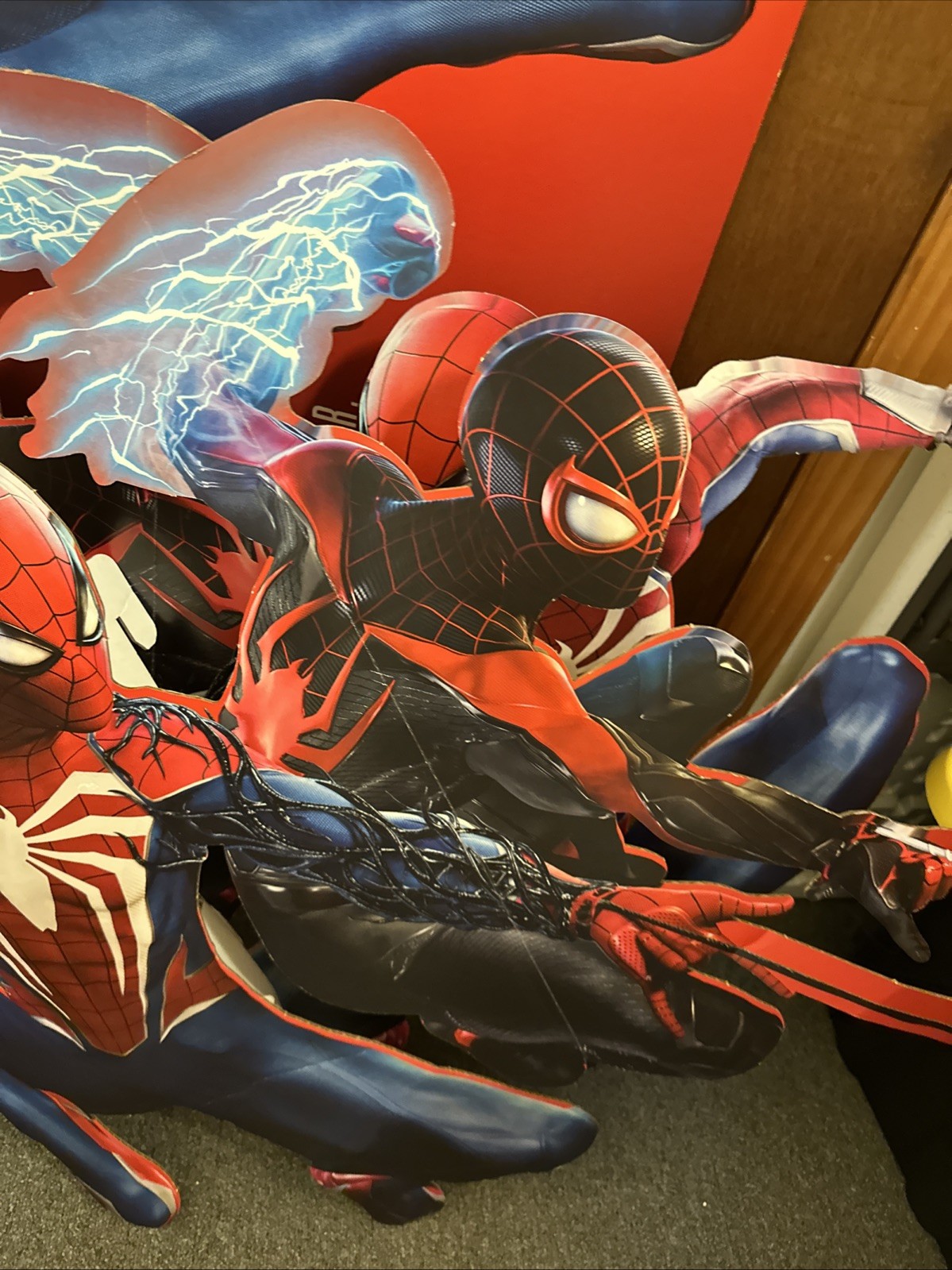 Spiderman 2 PS5 Release GameStop Promotional 3D Hanging Sign Poster Display