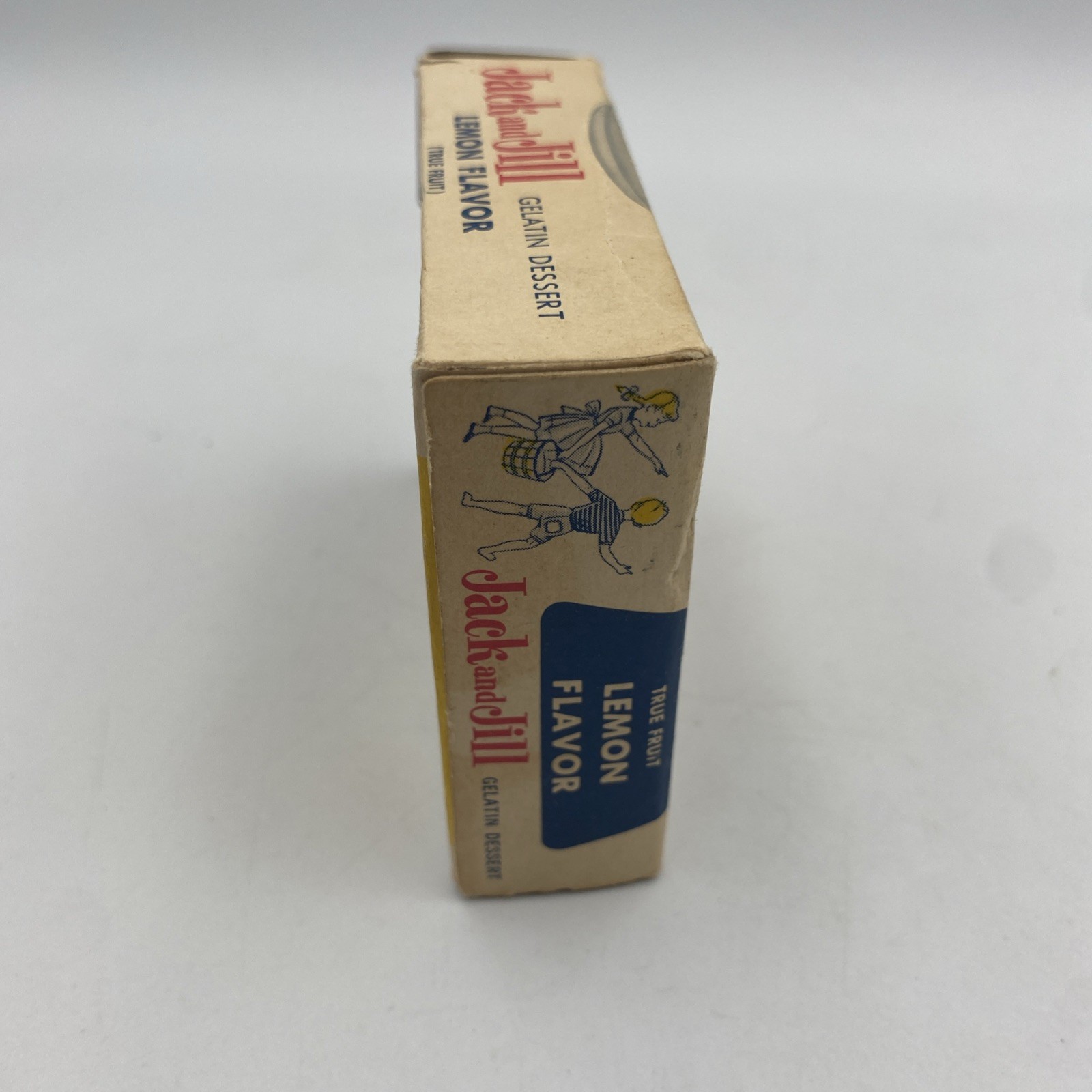 1960s Jack and Jill Jello Gelatin Box Vintage NOS Lemon
