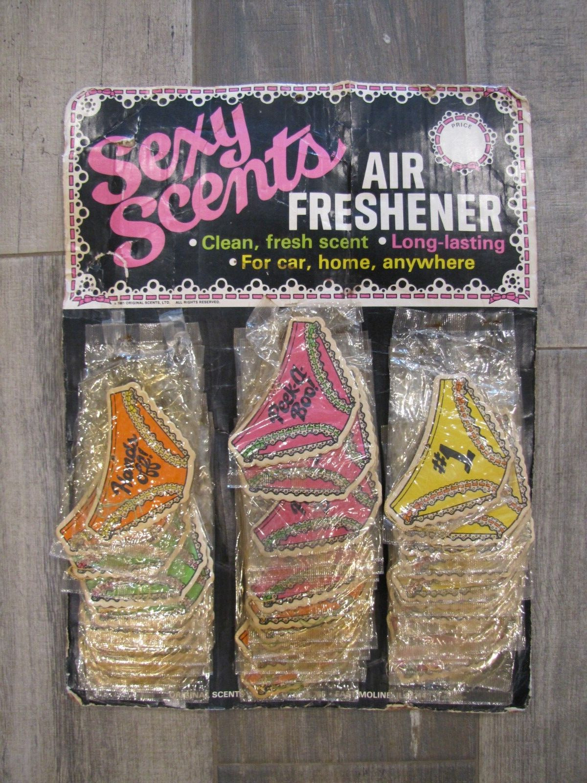 SEXY SCENTS Air Freshners Vintage Auto Parts Shop Store Display Ad Sign 30+ USA