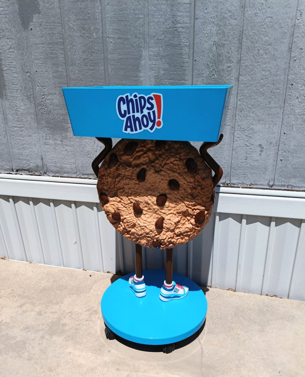Chips Ahoy! Character Cookie Store Display w/Storage Tray Rolling Wheels
