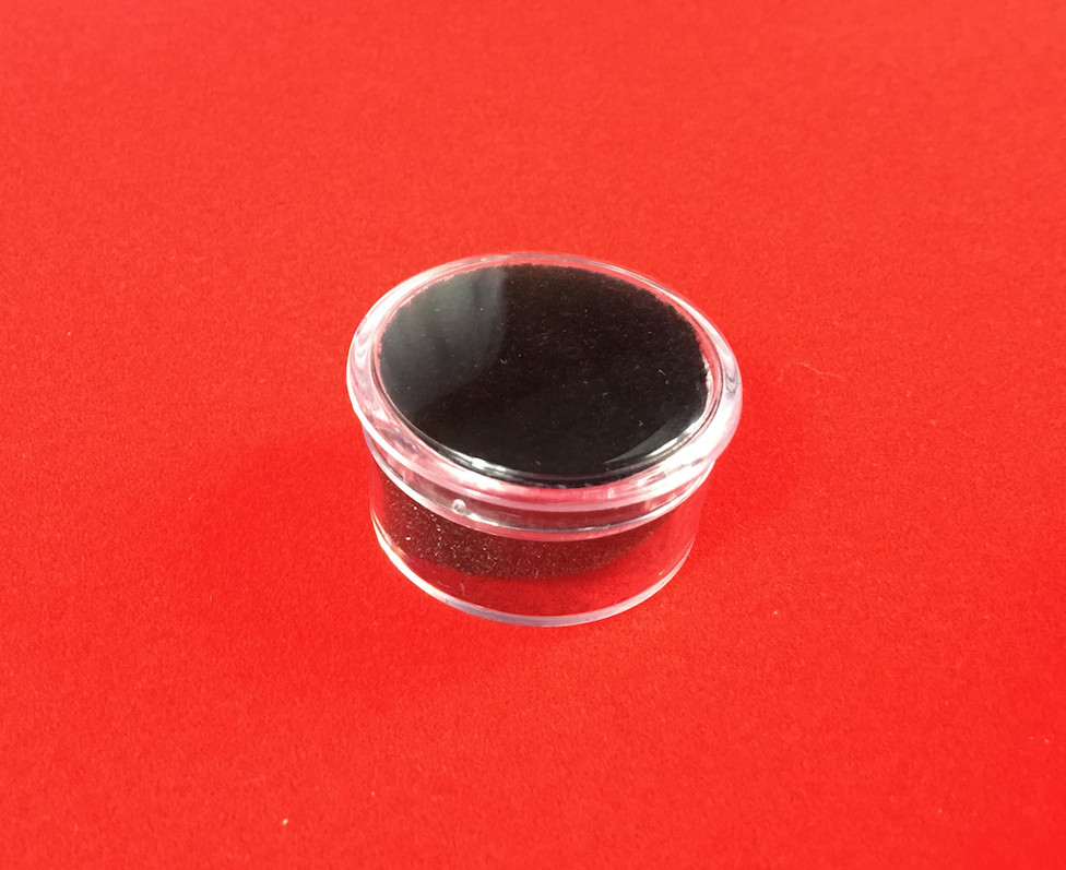 (12) Quarter Size Plastic Lucite Cups with Black Foam for Buttons, Coins & More