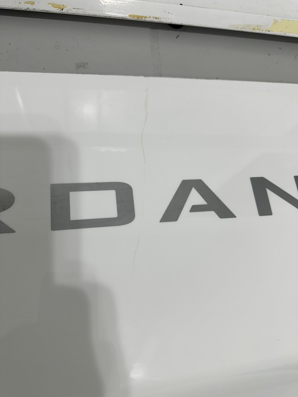 Nike Air Jordan Rare Store Display Sign White Silver Vntg 90s Y2K. (READ)