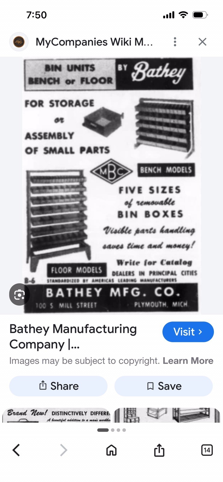 VINTAGE BATHEY HARDWARE STORE METAL DISPLAY FIXTURE SORTING ORGANIZER BOLT BIN
