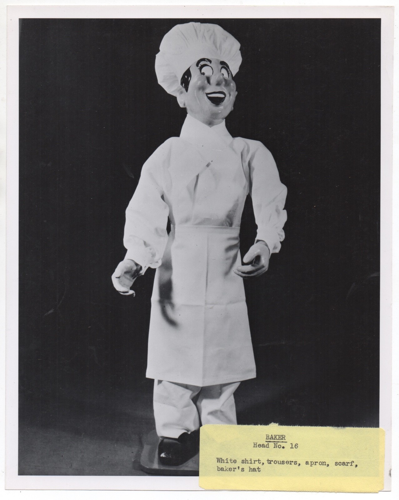 1962 Photo Happy Huckster Baker Figural Store Display Mealey Corp SF CA (1)