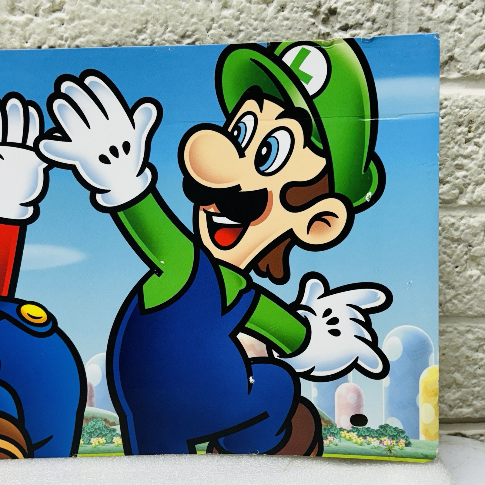 Super Mario Bros. 2024 Spirit Halloween Cardboard Display 24″ x 8″ Store End Cap