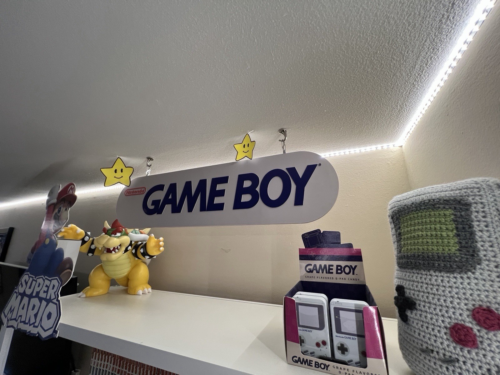 Vintage 1990s NES M91B Gameboy Store Display w/ Original Nintendo Box
