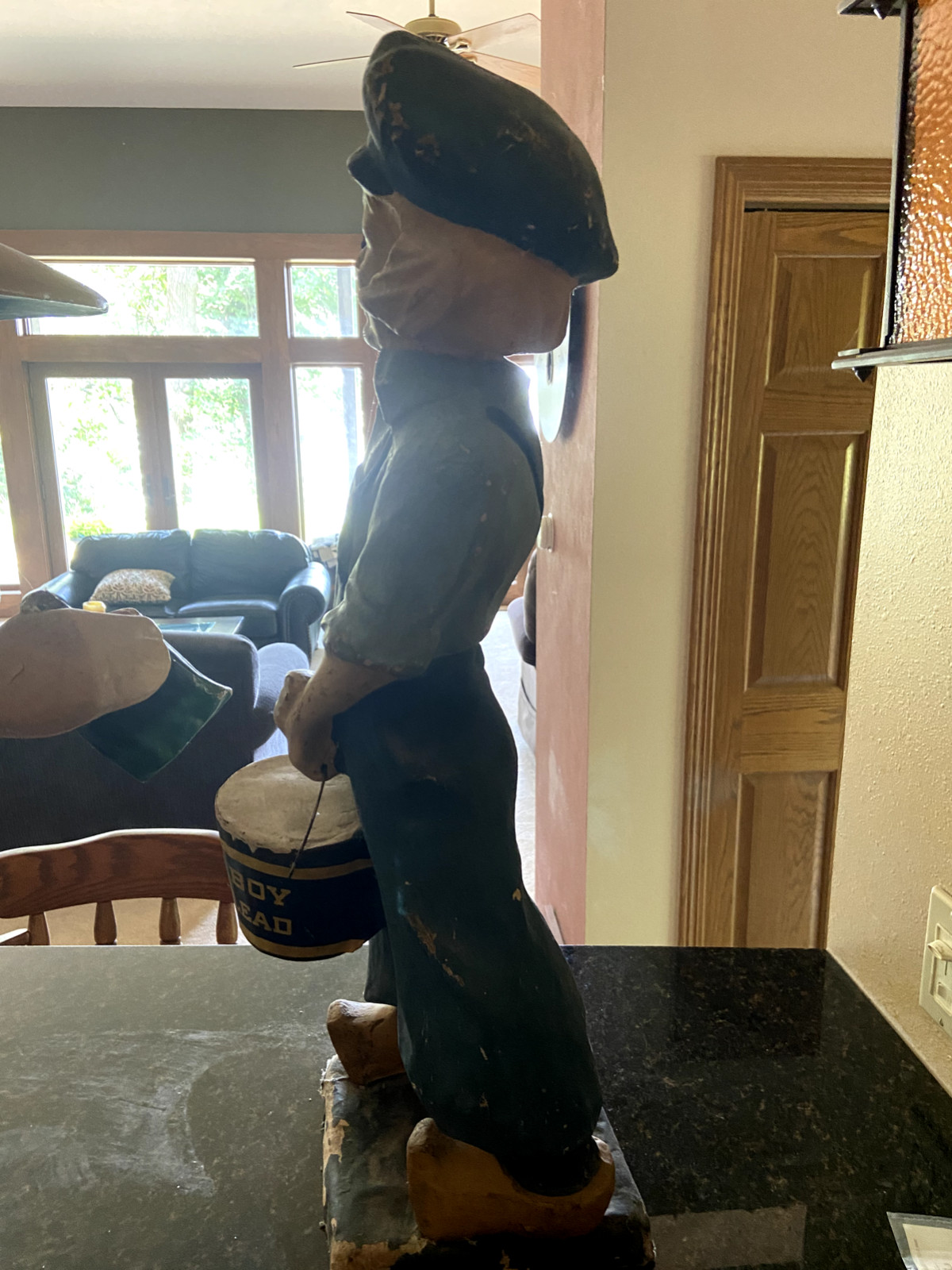 Collectible memorabilia vintage store display Dutch Boy papier mache statue