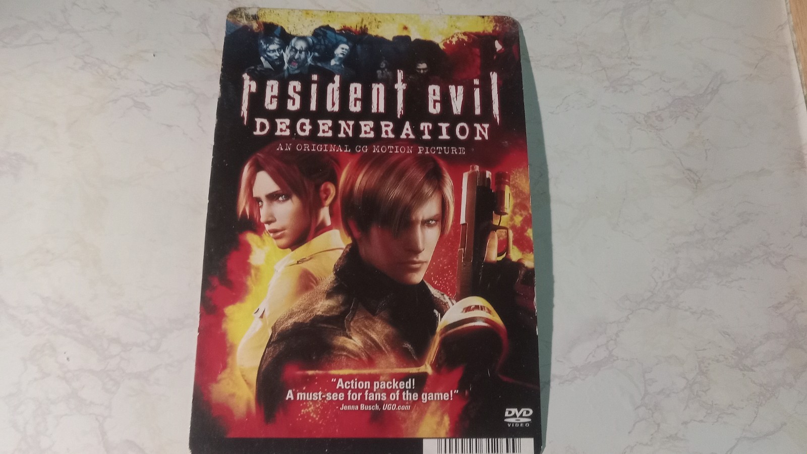 🎃 Blockbuster 8×5.5 Movie Backer Card Resident Evil Degeneration Movie Posters
