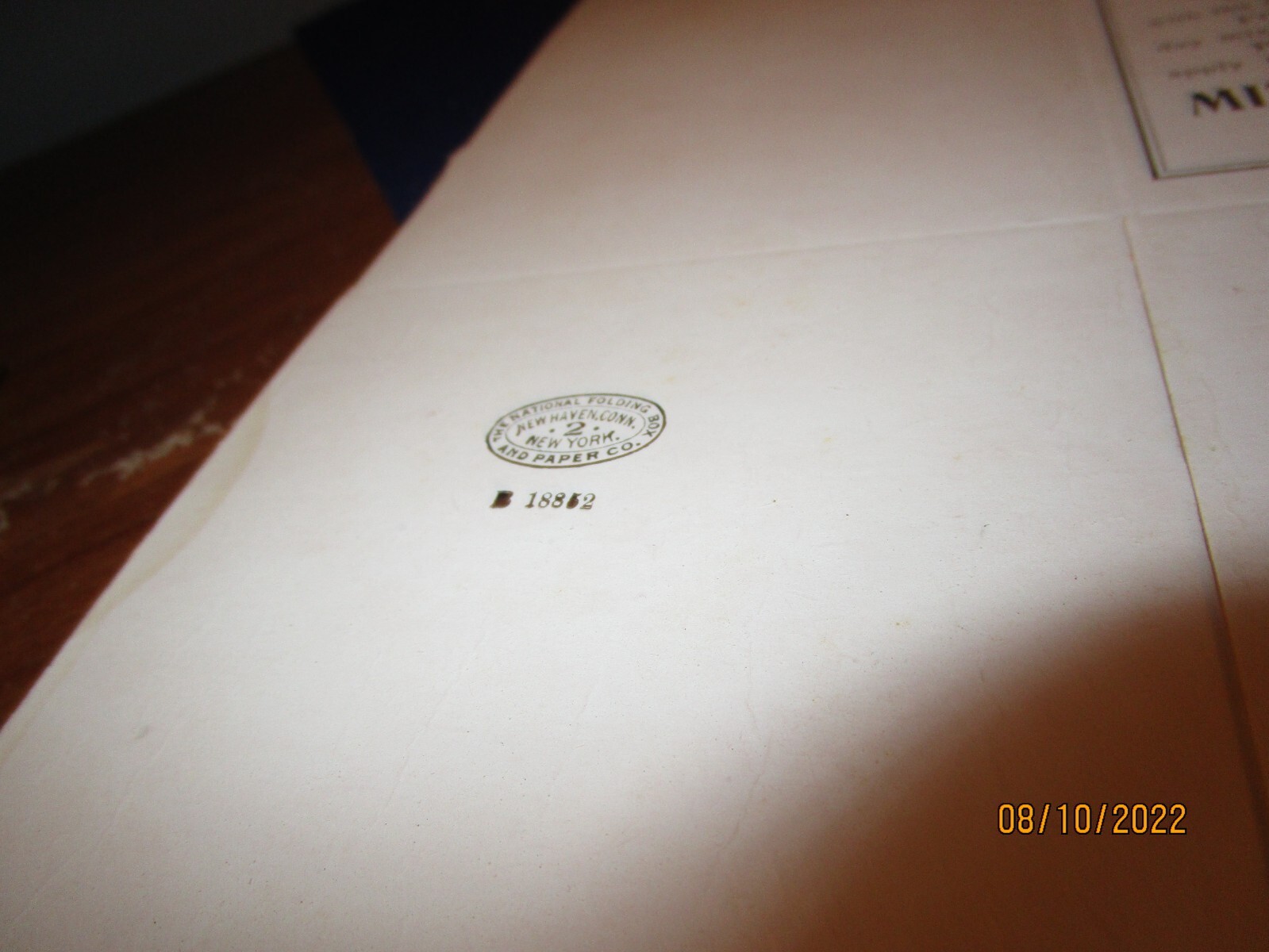 Rare C. Late 1800’s Mitchell & Shanks Animal Food Unused Flat Advertising Box