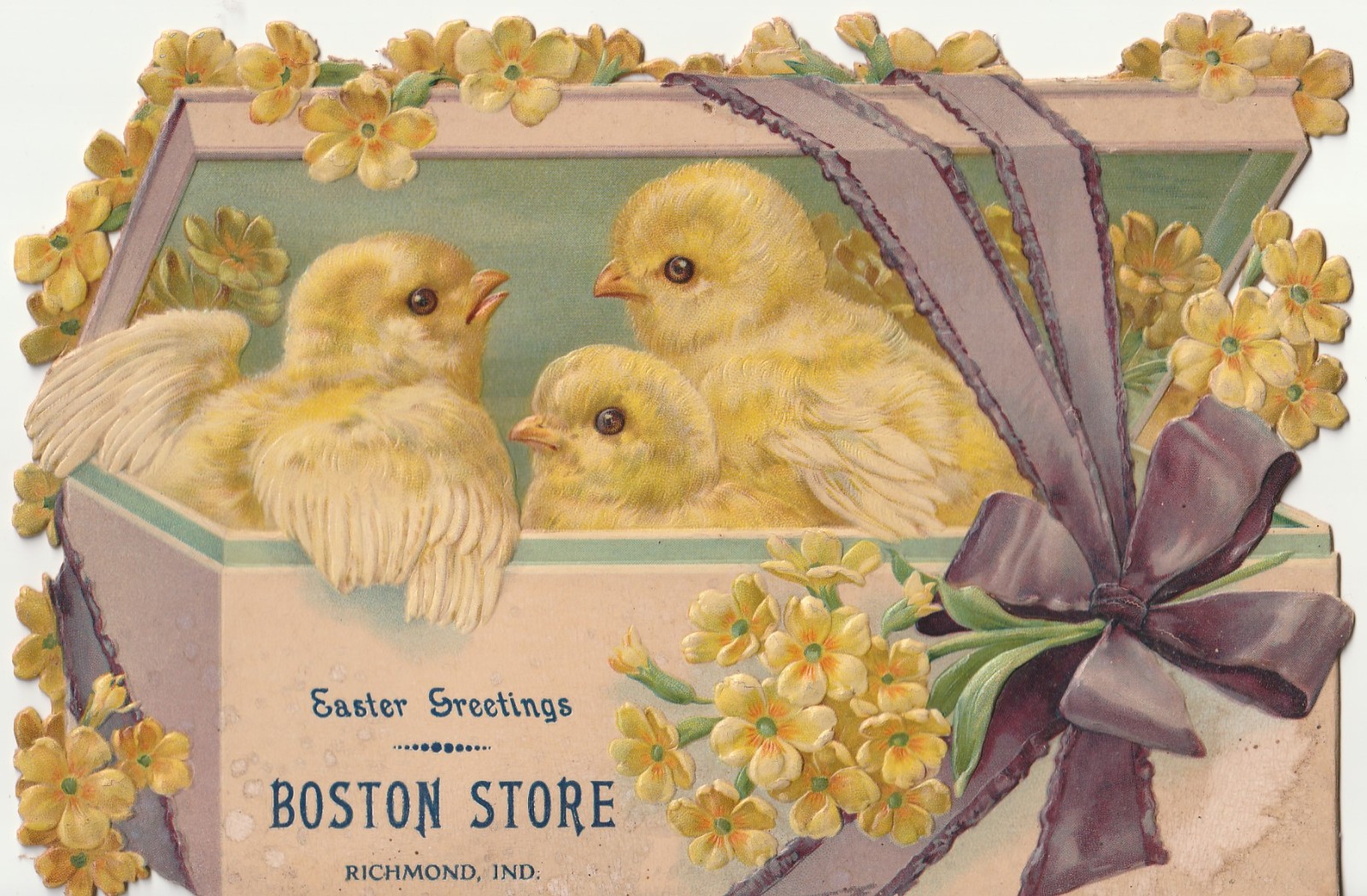 1890s BOSTON STORE RICHMOND IN INDIANA COUNTERTOP DISPLAY