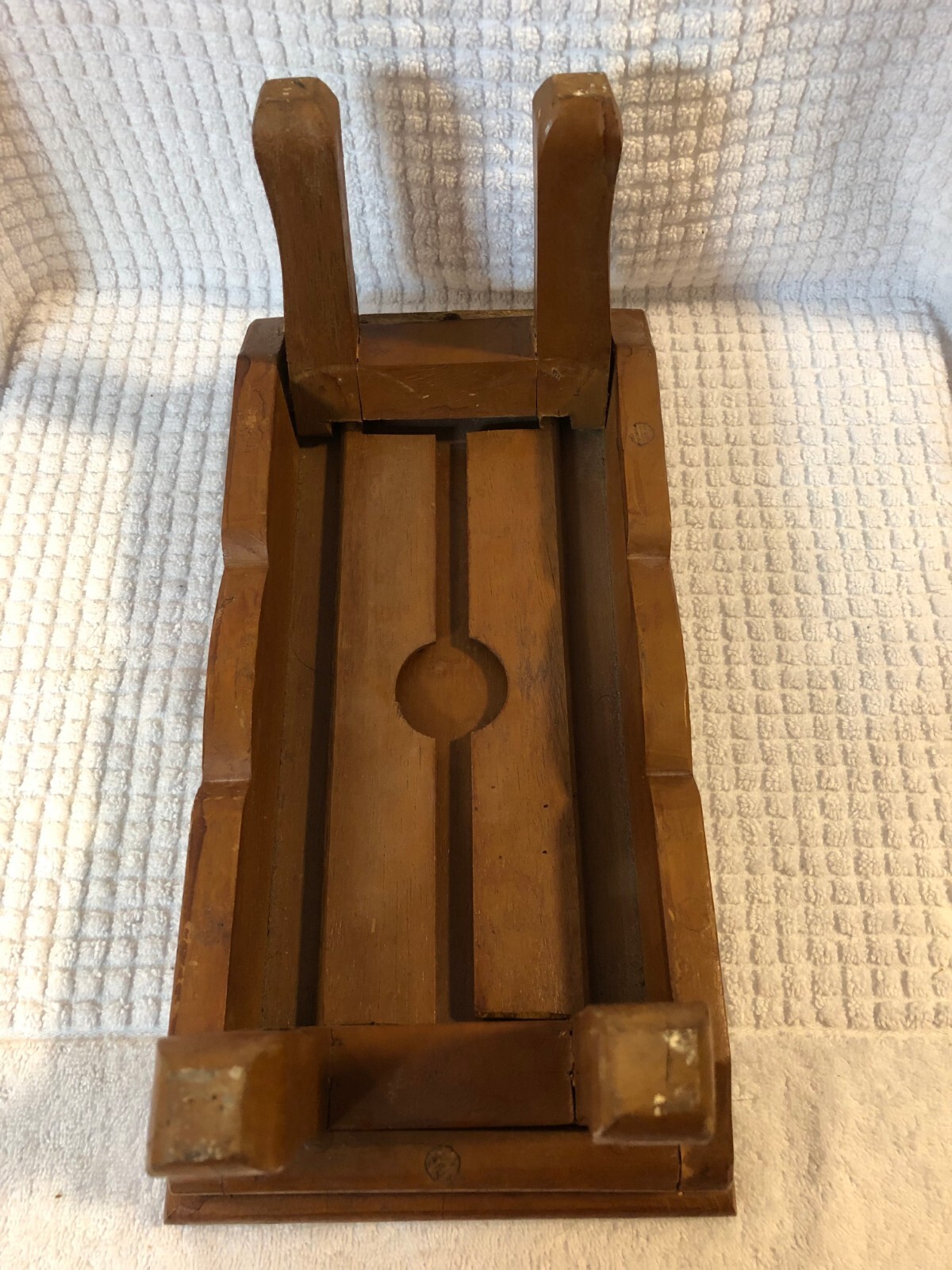 ANTIQUE SALESMAN SAMPLE VINTAGE SOLID WOOD DINNING ROOM TABLE 7 x 14