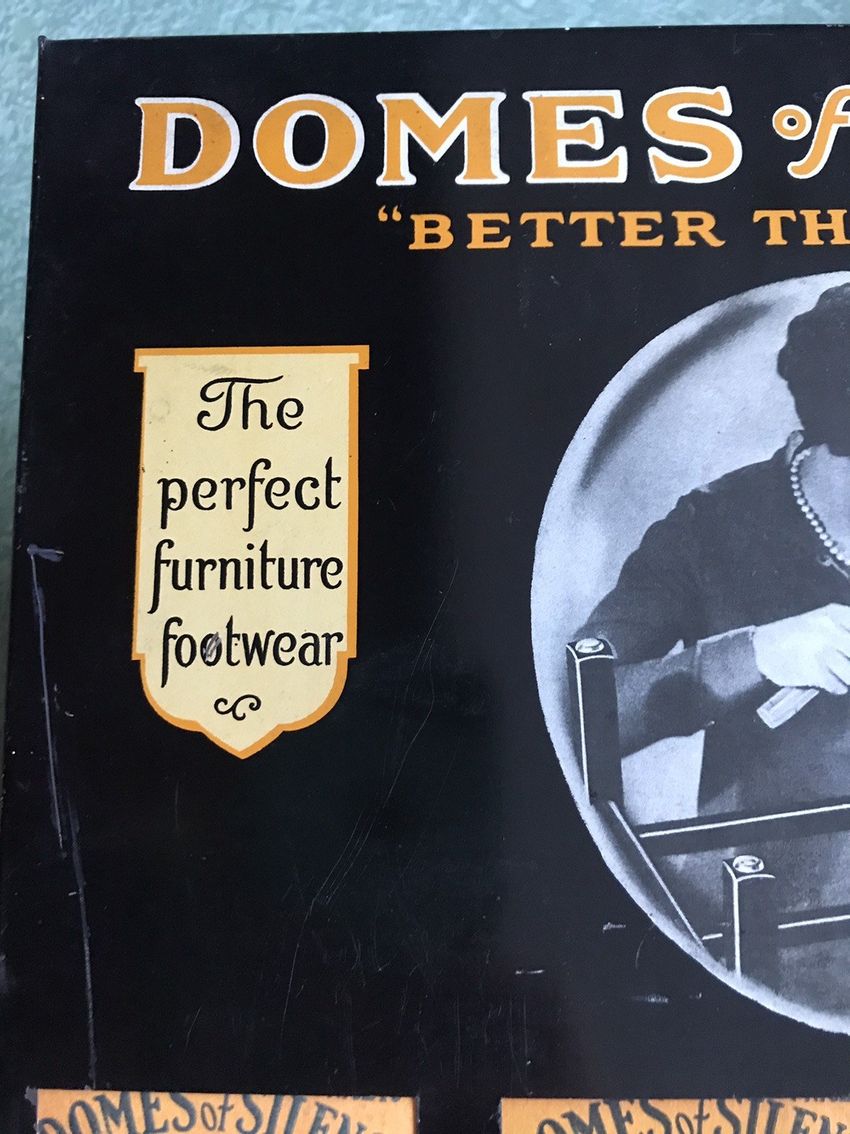 DOMES of SILENCE Chair Glides Vintage Counter Top Display with Boxes