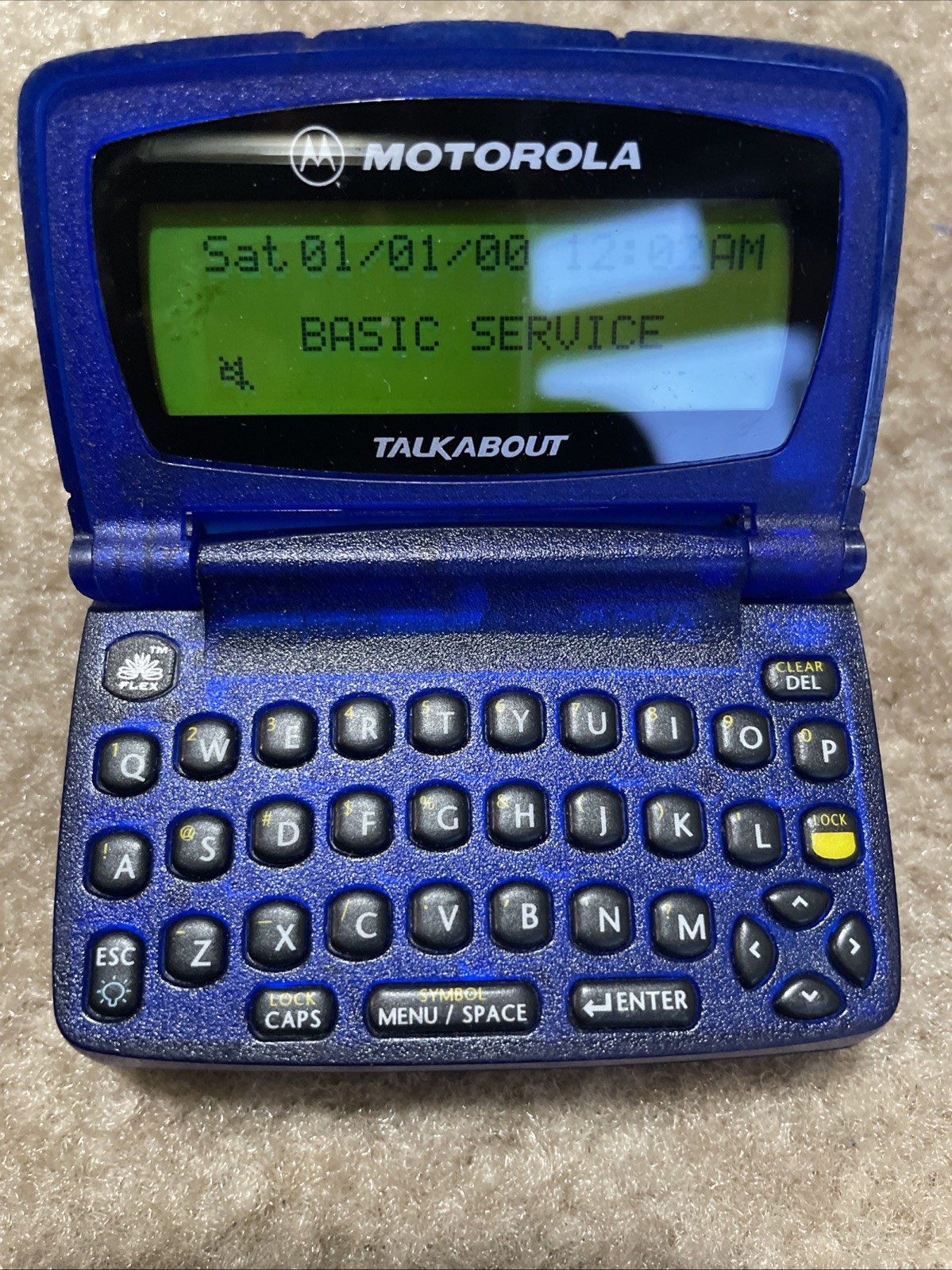 The Motorola Talkabout display pager is a collectible advertising item