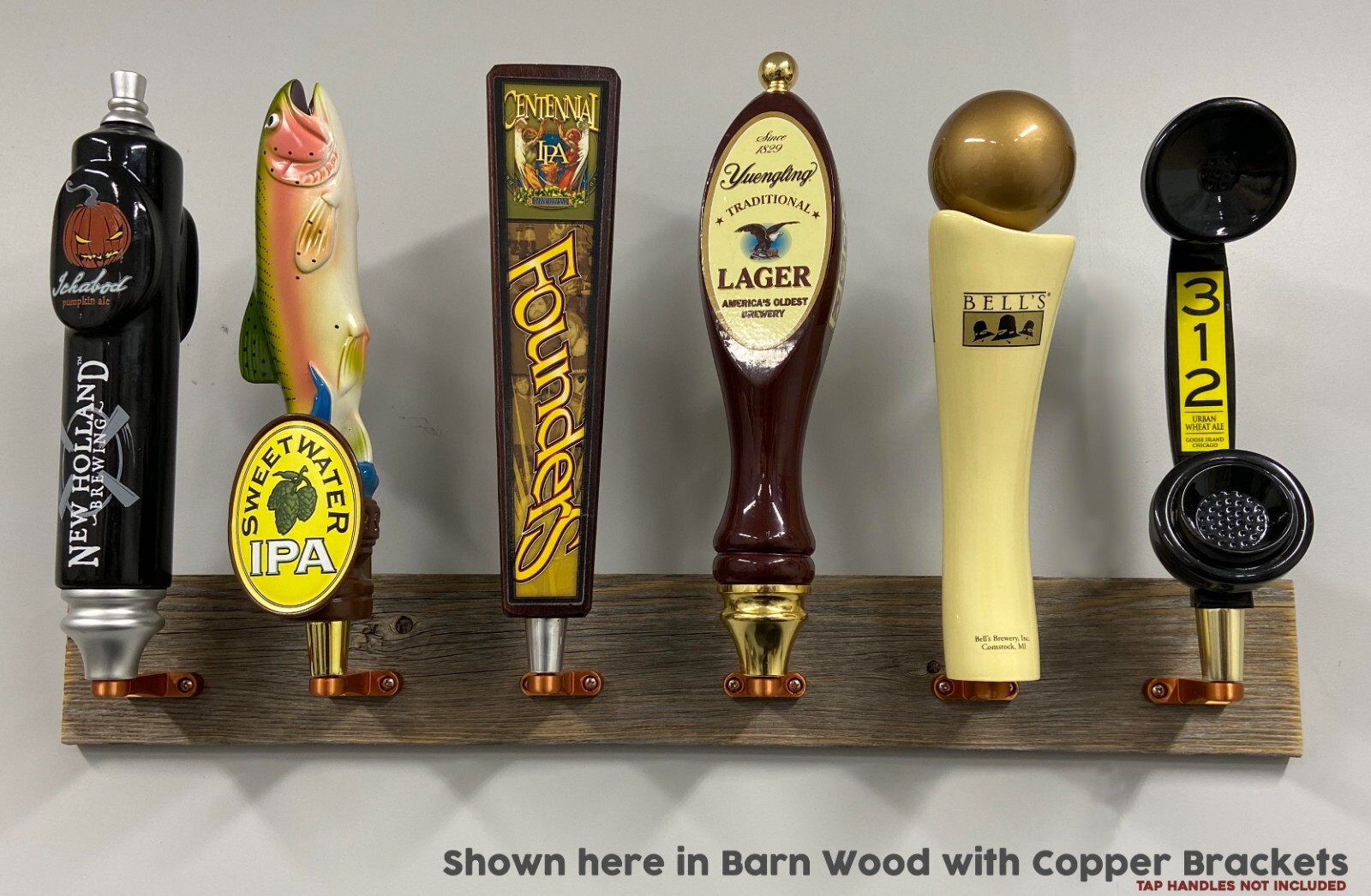 Tap Handle Wall Display (Rack) – 24″ or 36″ Wide