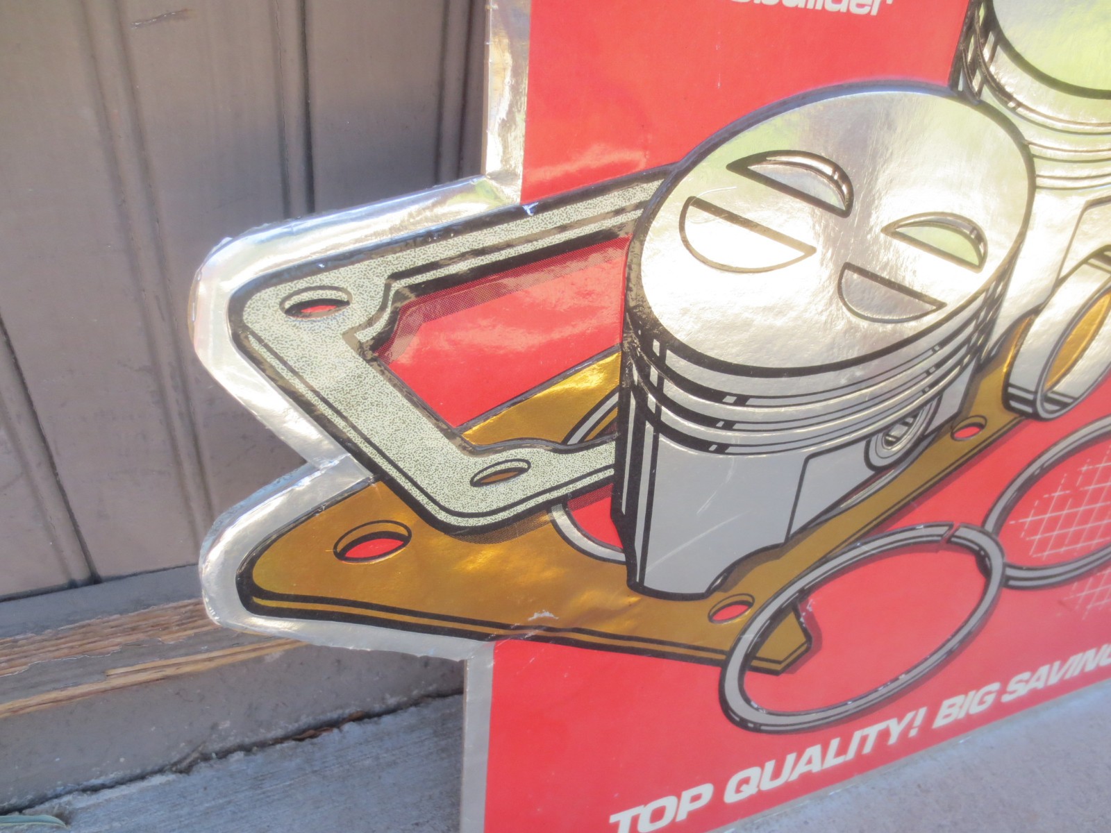 Perfect Circle Engine Kit Advertising Parts Shop Display Vintage Sign 26”x20”