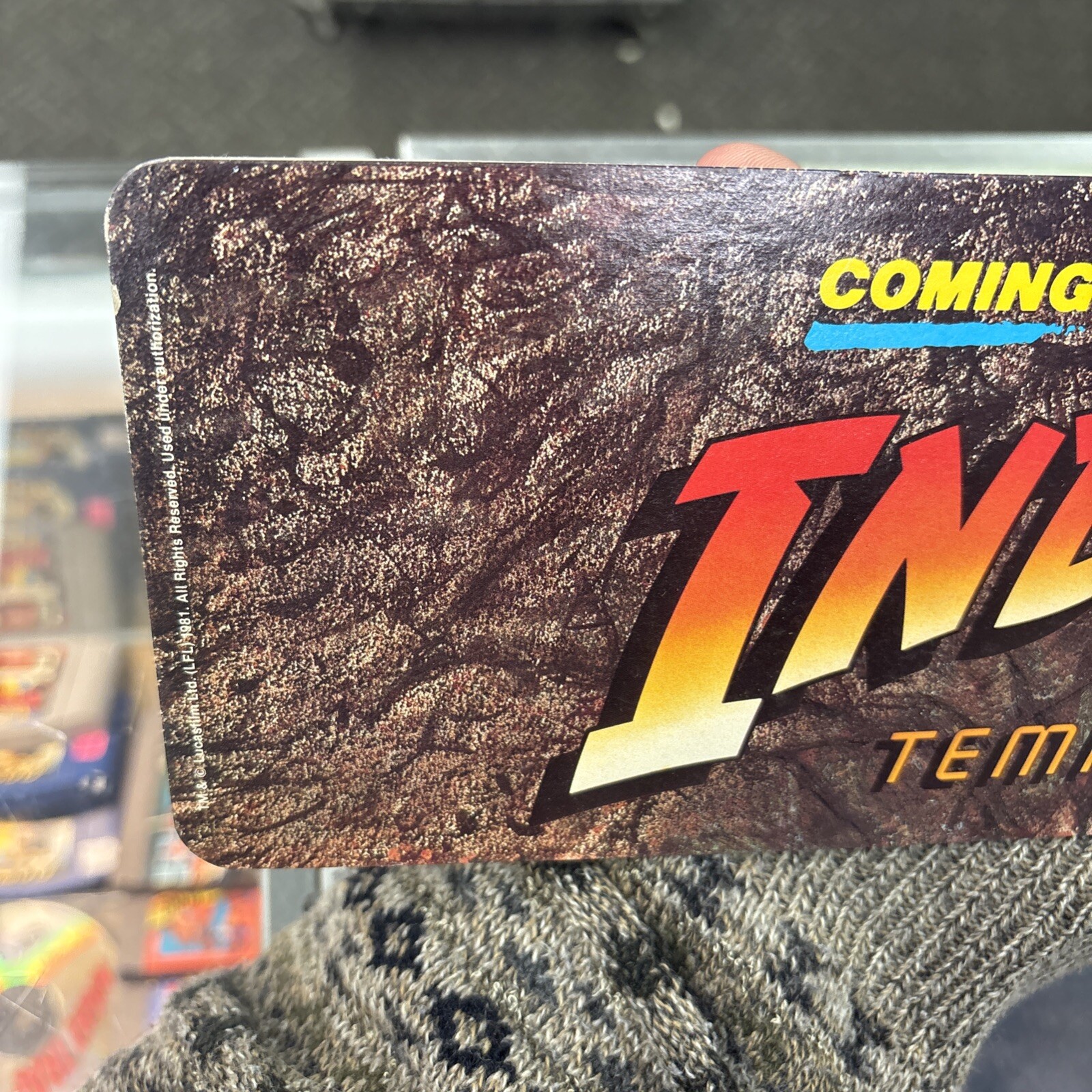 Indiana Jones And The Temple Of Doom Mobile Display 1984 4 1/4×13 7/8