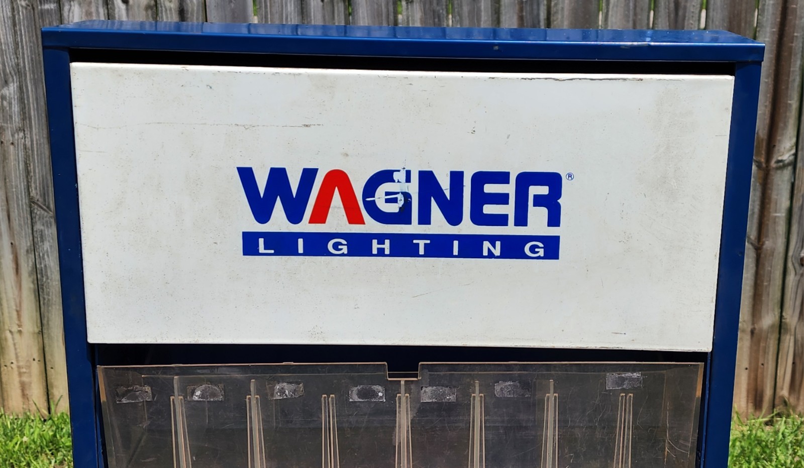 Vintage Wagner Lighting Display Wall Cabinet