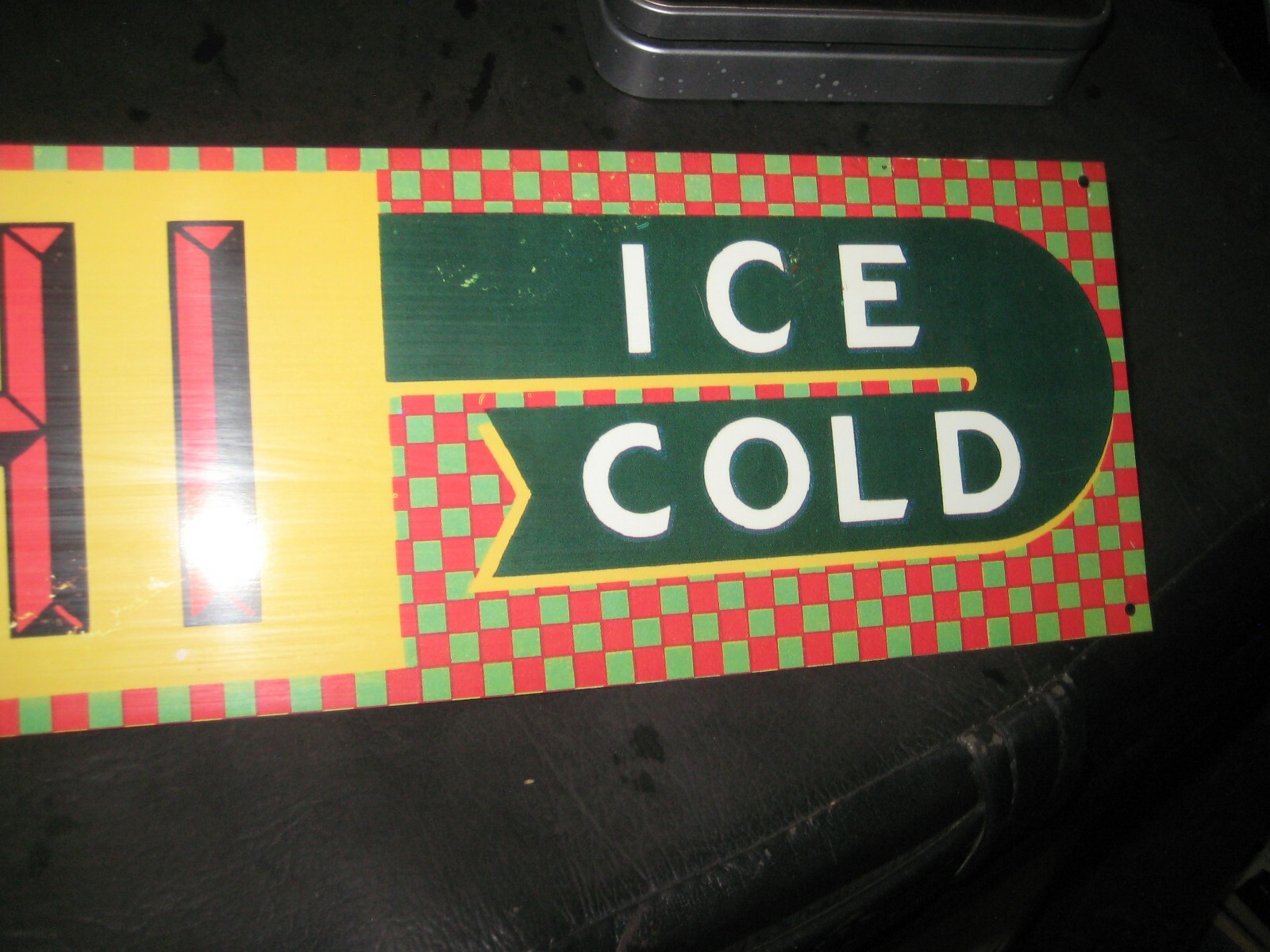 Vintage We Serve NEHI Ice Cold Tin Sign