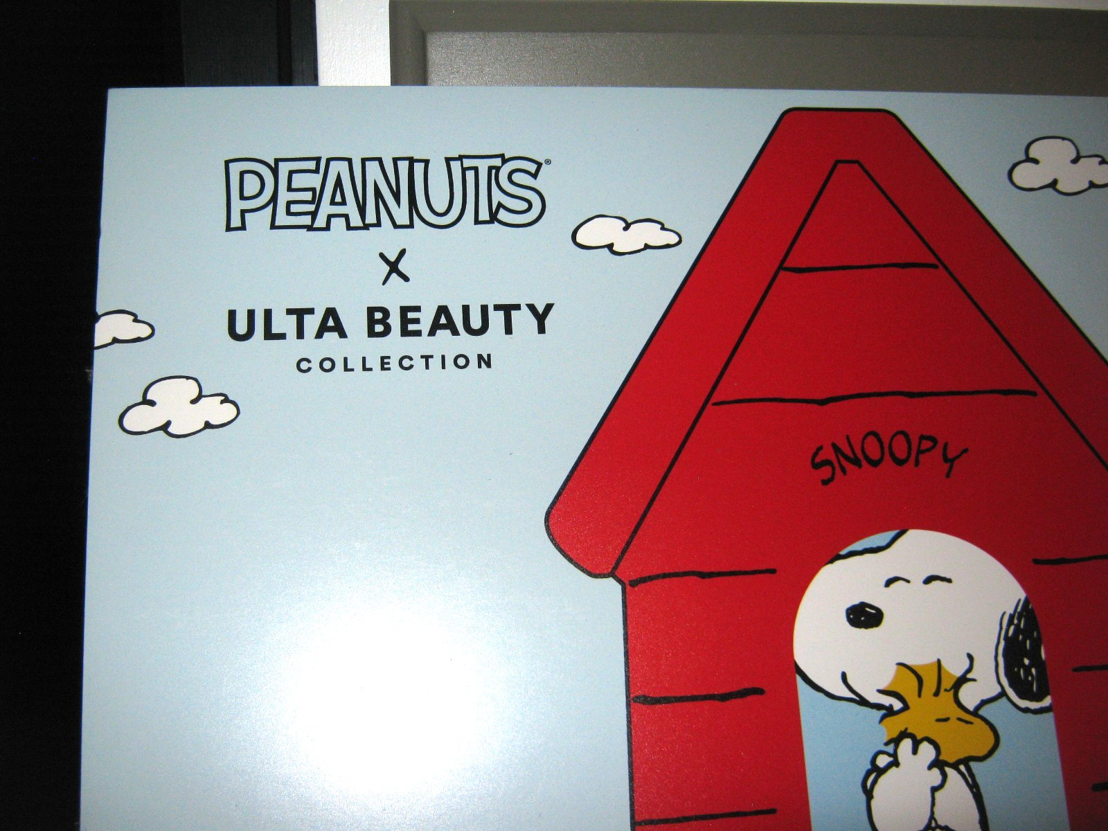 PEANUTS X ULTA Beauty Collection Sign Promo Store Display 26X15 SNOOPY WOODSTOCK