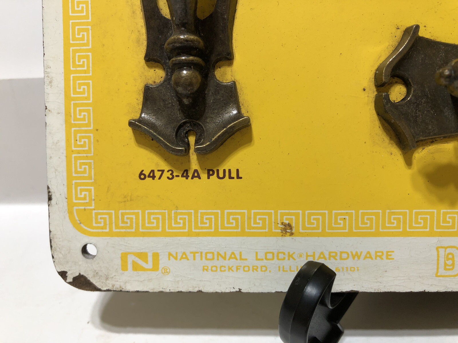 Vintage National Lock & Hardware COLONIAL CLASSIC Store DISPLAY Drawer Pull Knob