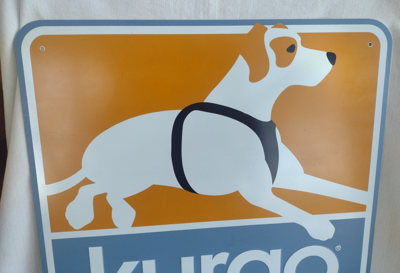 Kurgo Dog Gear Metal Pet Store Advertising Display Sign 16″ x 15.25″