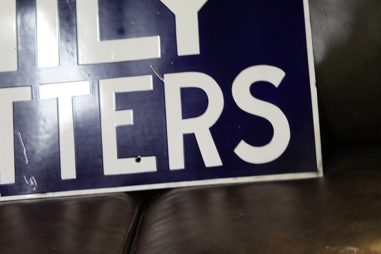 SCARCE CIRCA 1900 FAMILY OUTFITTERS PORCELAIN METAL SIGN FEDERAL ELECTRIC STORE