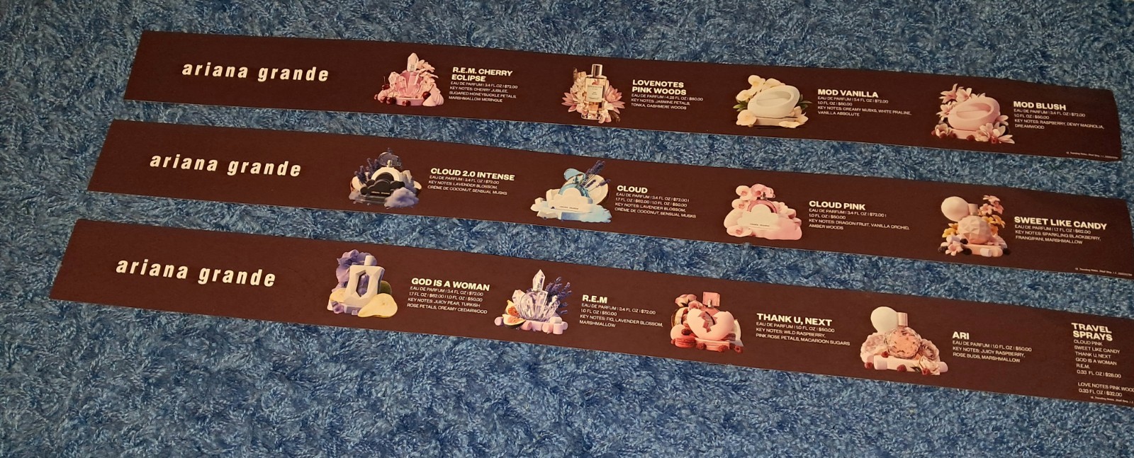 Ariana Grande REM Beauty Perfume PROMO SIGNS Ulta Beauty Arianator Gift Ideas