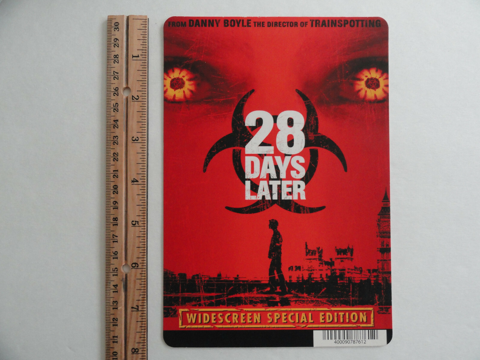 28 DAYS LATER – DANNY BOYLE – BLOCKBUSTER VIDEO BACKER CARD 5.5″X8″ NO MOVIE