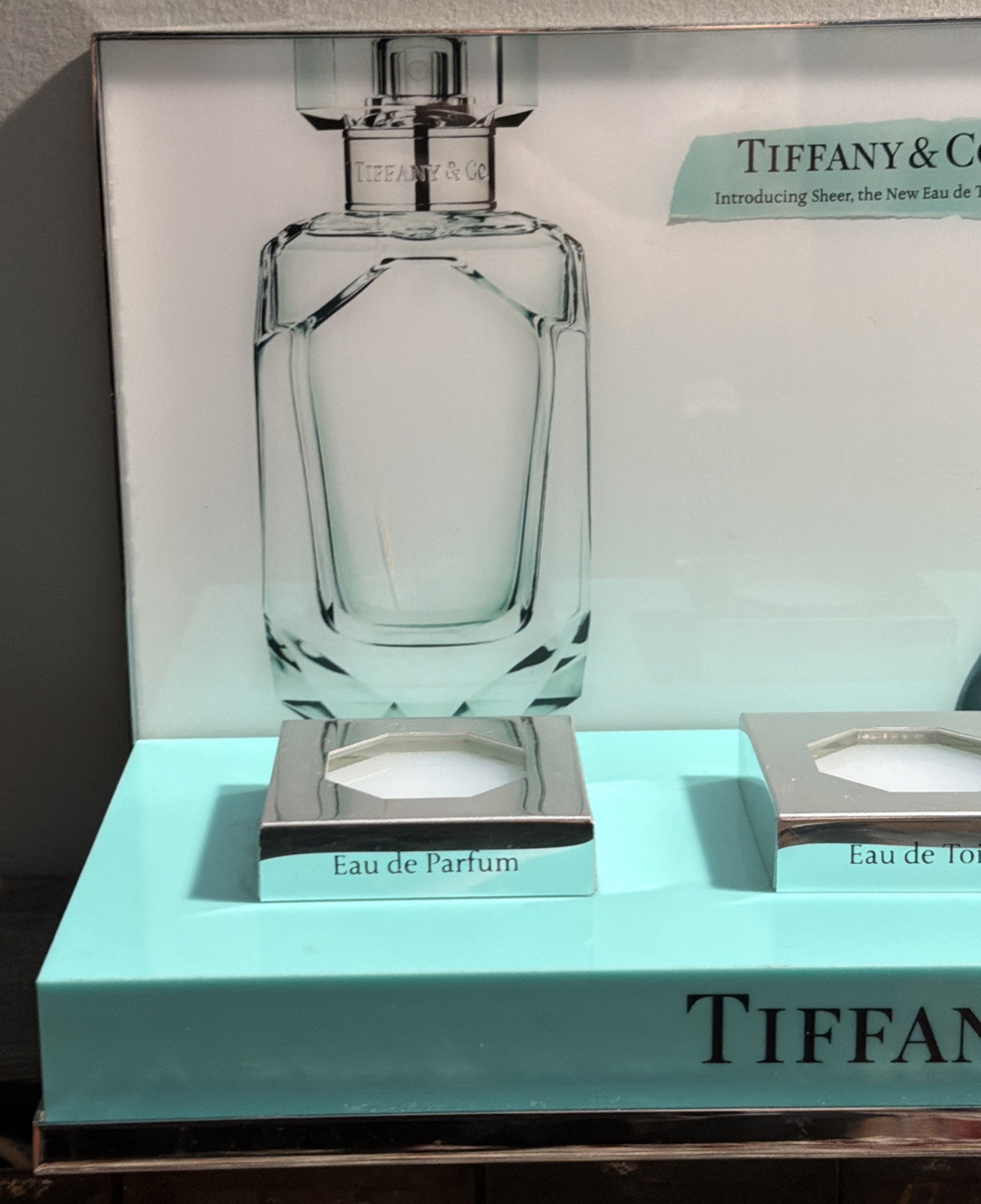 Tiffany & Co. Sheer Parfum Fragrance Store Display 14” x 8” x 6” RARE