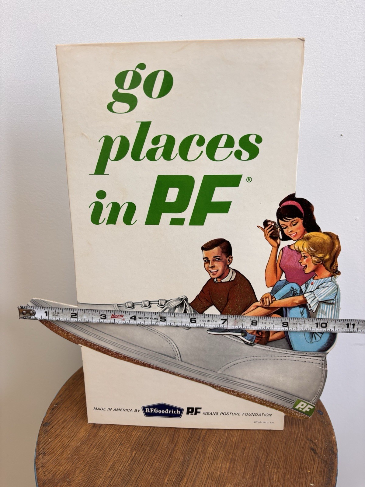Vintage PF Flyers Sneakers Shoes Early 1960s Promo Store Counter Display UNUSED