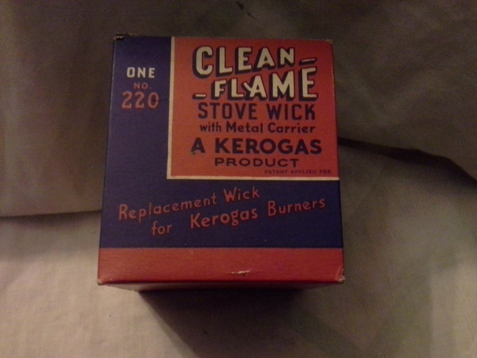 Vintage Stove Wick Repair Part Clean Flame Kerogas Brand # 220 New in Box