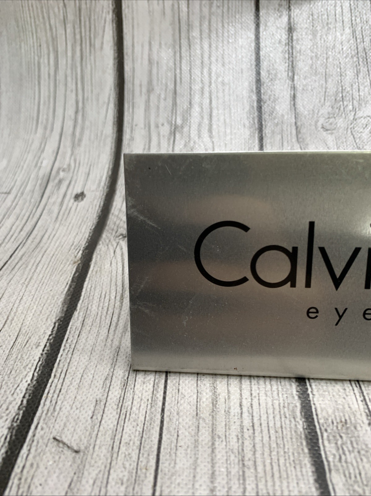 Vintage Calvin Klein Eyewear Metal Display Stand/Sign