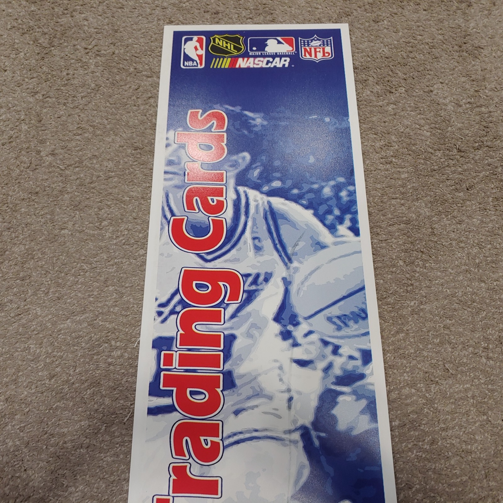 Sports Trading Cards Store Display Plastic Sign 42″ Tall Basketball Player