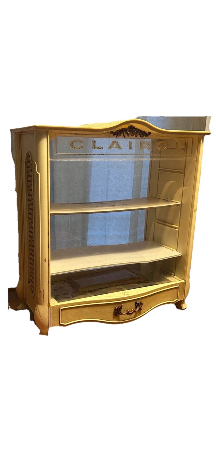 Vintage Advertising Clairol Cosmetics Display Cabinet 20.5” With Color Charts