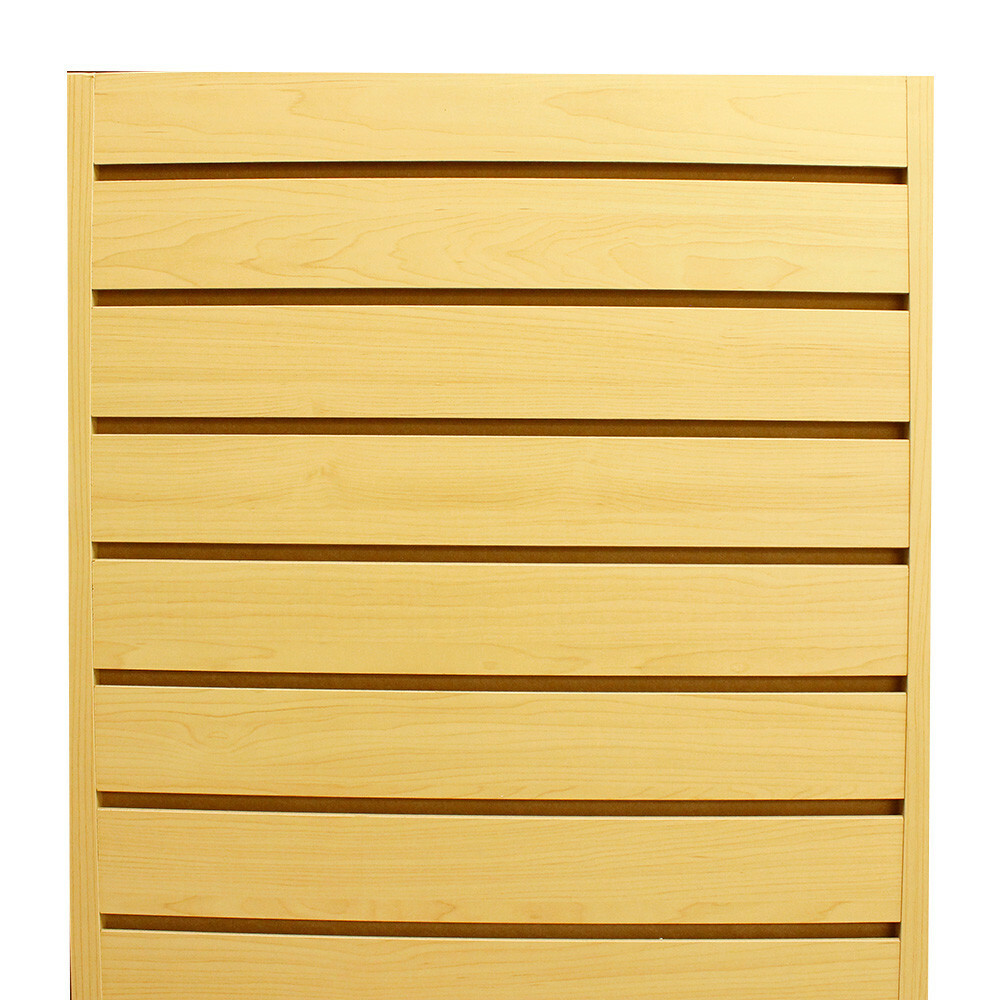 MAPLE 20”x20”x54” Revolving Slatwall Floor Display Rotating Cube Tower 4Sided